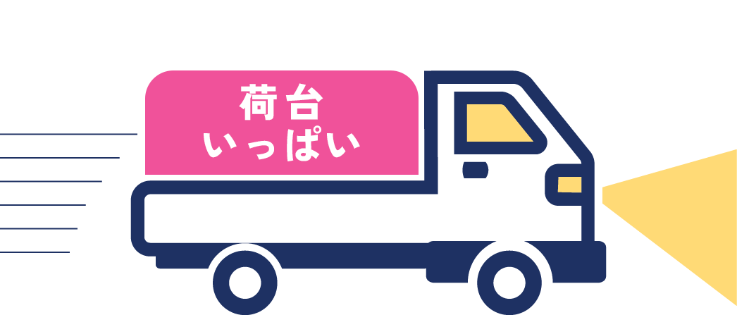 Mサイズの積載イメージ